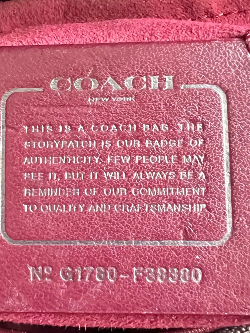 COACH MARGOT Embossed Snake Leather Signature Satchel Dark Brown/Burgundy